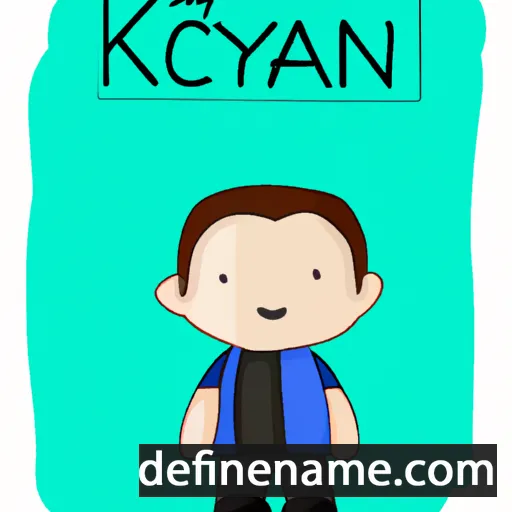 cartoon of the name Kaycen