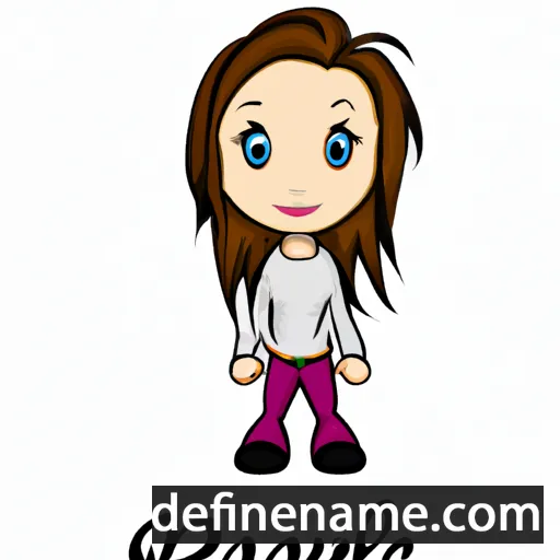 cartoon of the name Kaycie