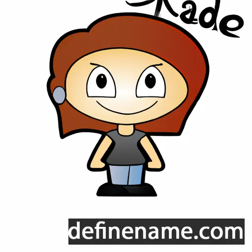 cartoon of the name Kayde