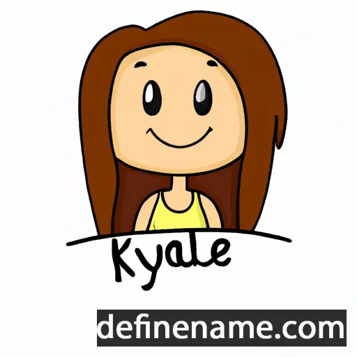 cartoon of the name Kaydie