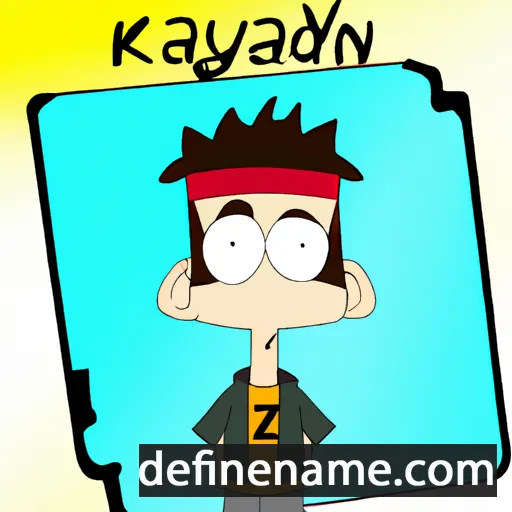 cartoon of the name Kaydnz