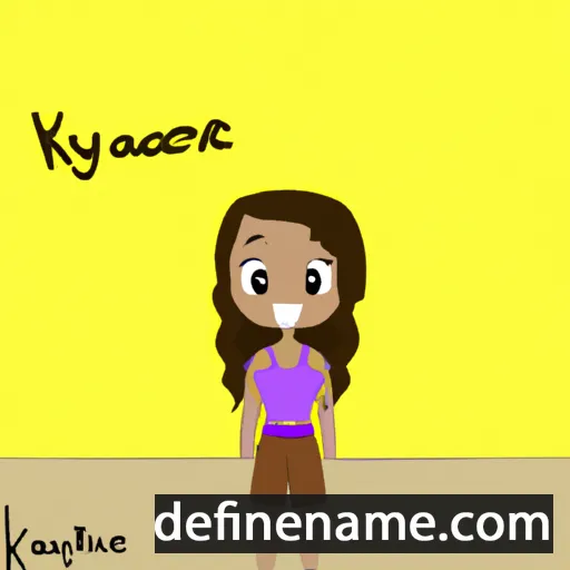 cartoon of the name Kayiane