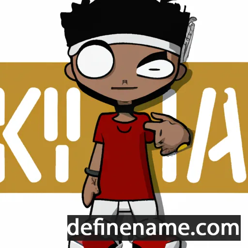 cartoon of the name Kayk