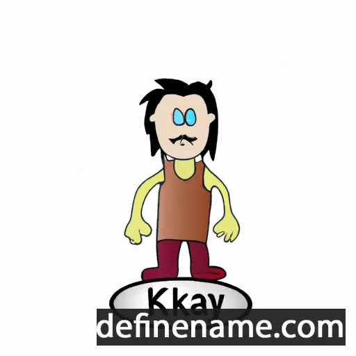 cartoon of the name Kayky