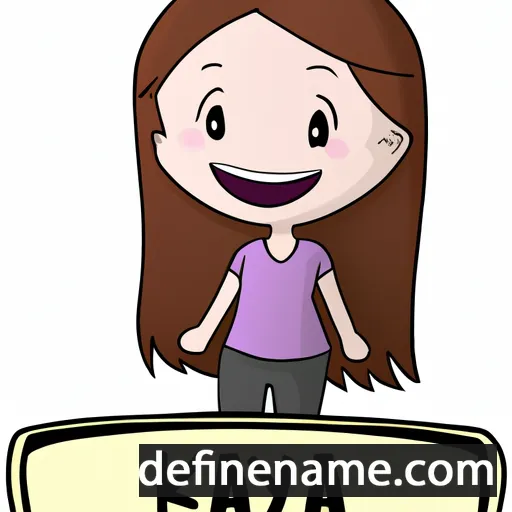 cartoon of the name Kayla