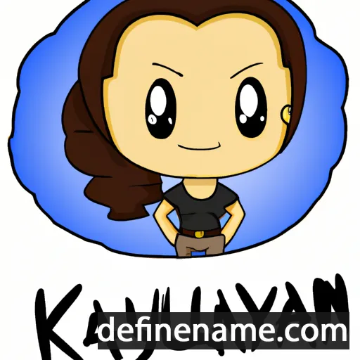 cartoon of the name Kaylana