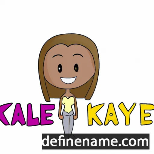 cartoon of the name Kaylane