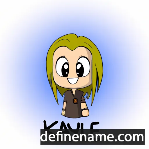 cartoon of the name Kayle