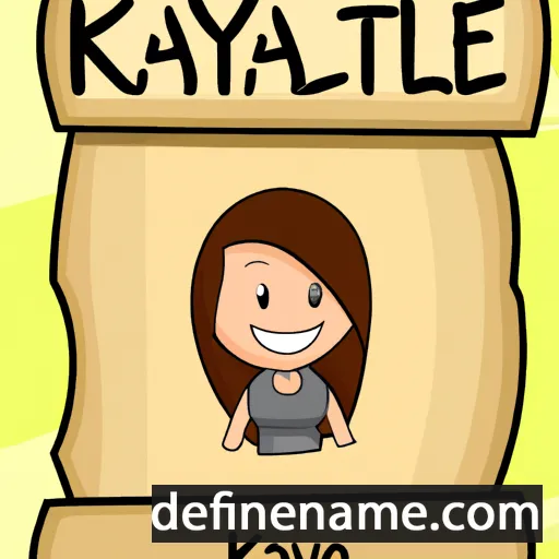 cartoon of the name Kaylea