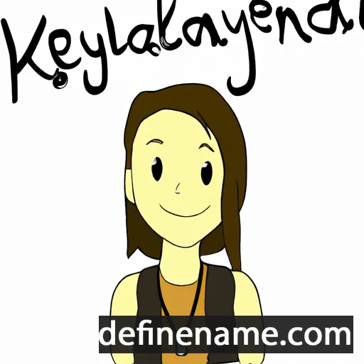 cartoon of the name Kayleena