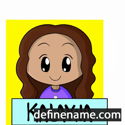 cartoon of the name Kaylena