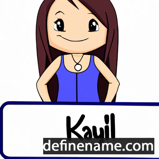 cartoon of the name Kayli