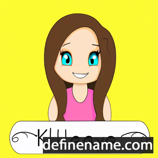 cartoon of the name Kaylina