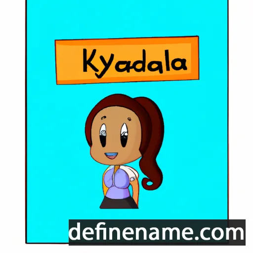 cartoon of the name Kaylinda