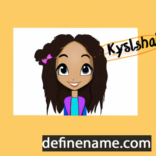 cartoon of the name Kaylisha