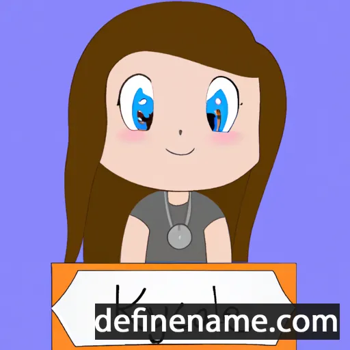 cartoon of the name Kayllee