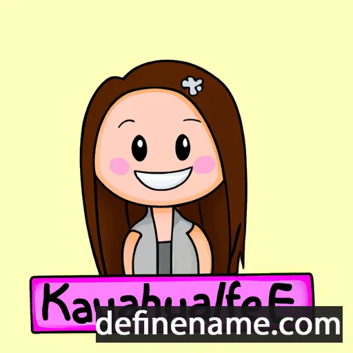 cartoon of the name Kaylleigh