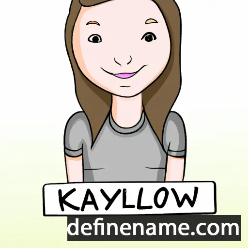 cartoon of the name Kaylor