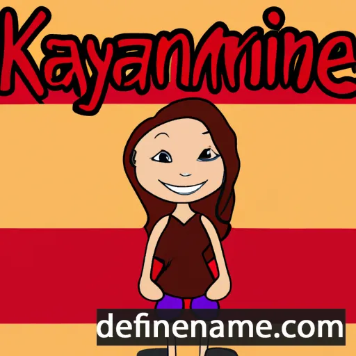 cartoon of the name Kaylynne