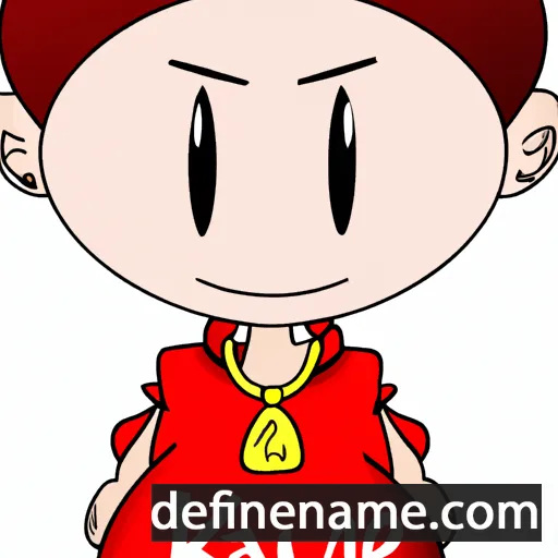 cartoon of the name Kayme