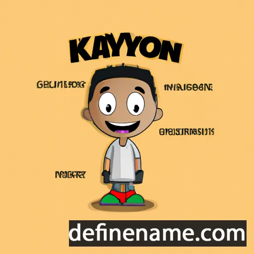 cartoon of the name Kaymond