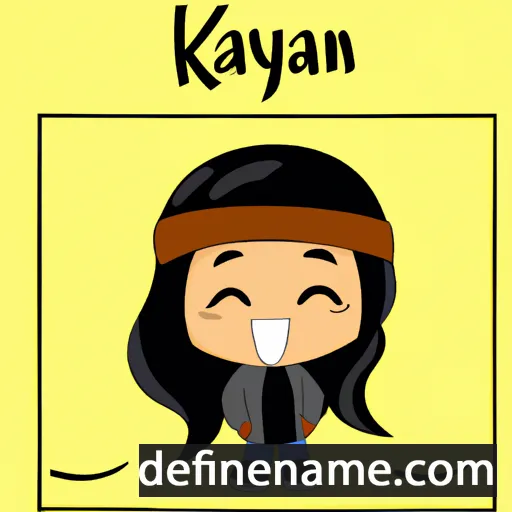 cartoon of the name Kaynah