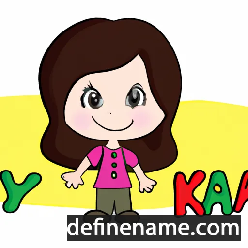 cartoon of the name Kayra