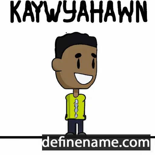 cartoon of the name Kayshawn