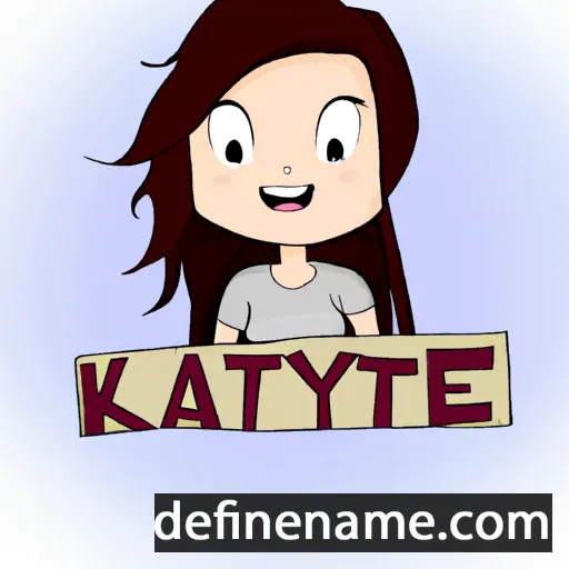 cartoon of the name Kaytee