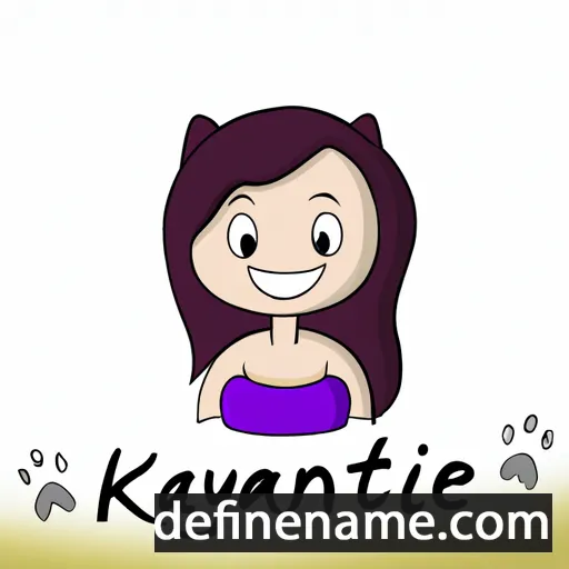 cartoon of the name Kaytelynne