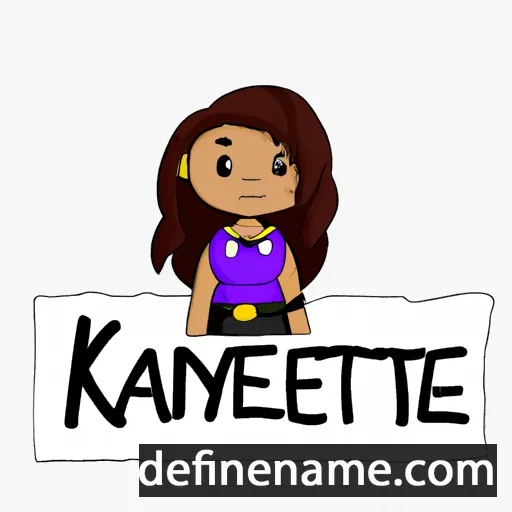 cartoon of the name Kaytennae