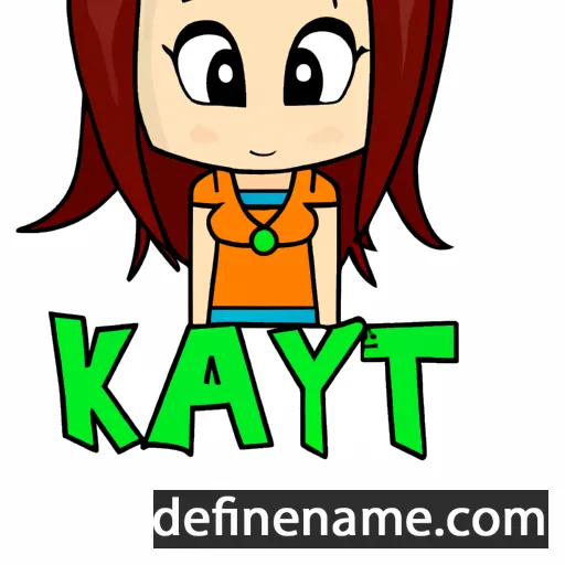 cartoon of the name Kayti