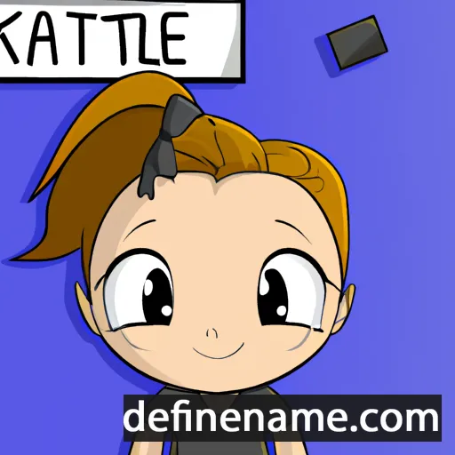 cartoon of the name Kaytie