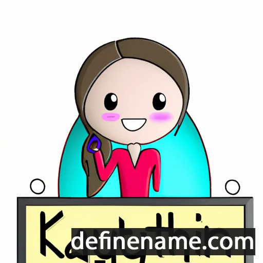 cartoon of the name Kaytlyn