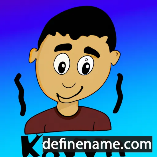 cartoon of the name Kayvan