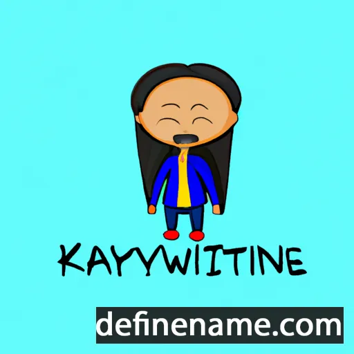 cartoon of the name Kaywinnet