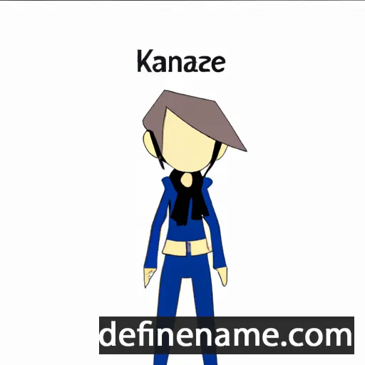 cartoon of the name Kazane