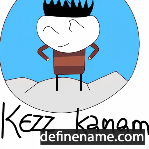 cartoon of the name Kazeam