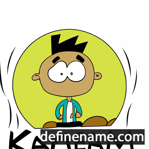 cartoon of the name Kazem