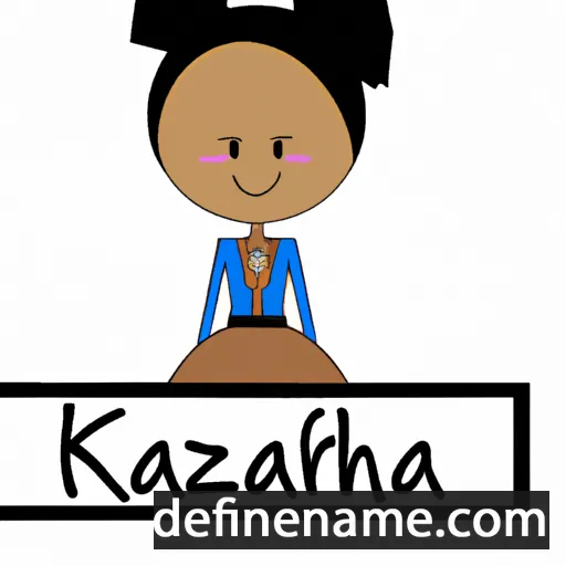 cartoon of the name Kaziah