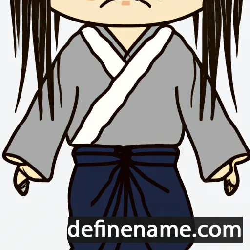 cartoon of the name Kazumichi