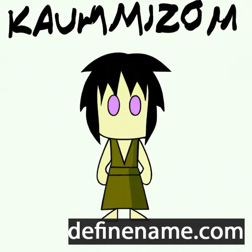 cartoon of the name Kazuomi