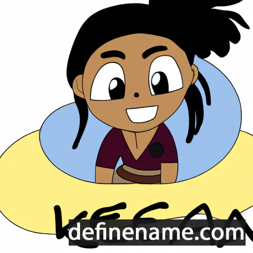 cartoon of the name Ke'asa