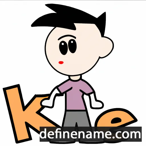 cartoon of the name Ke