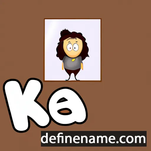 cartoon of the name Kea