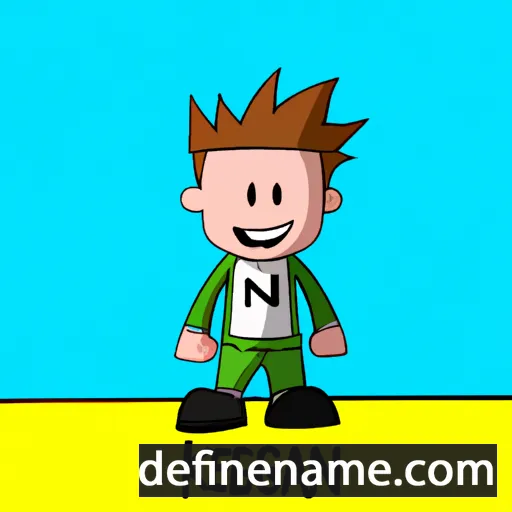 cartoon of the name Keagan