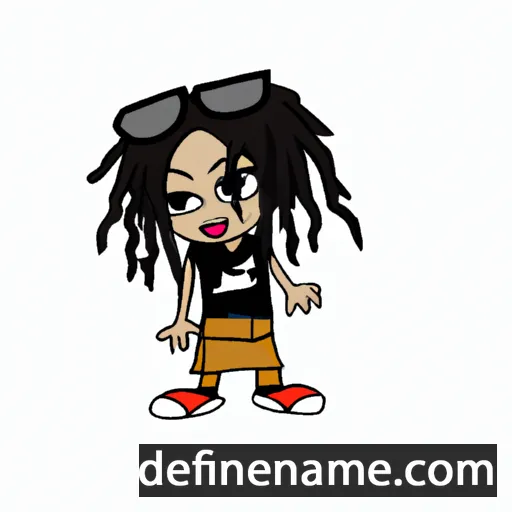 cartoon of the name Keaka