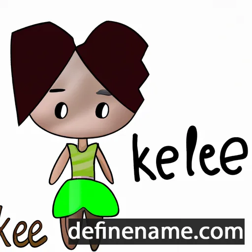 cartoon of the name Kealee