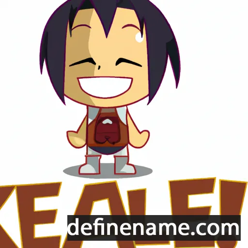 cartoon of the name Keali