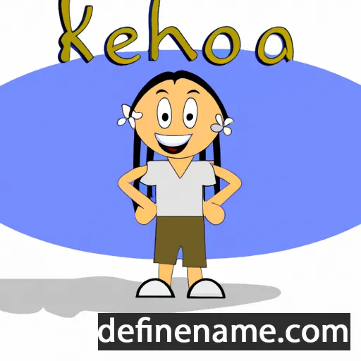 cartoon of the name Kealohi